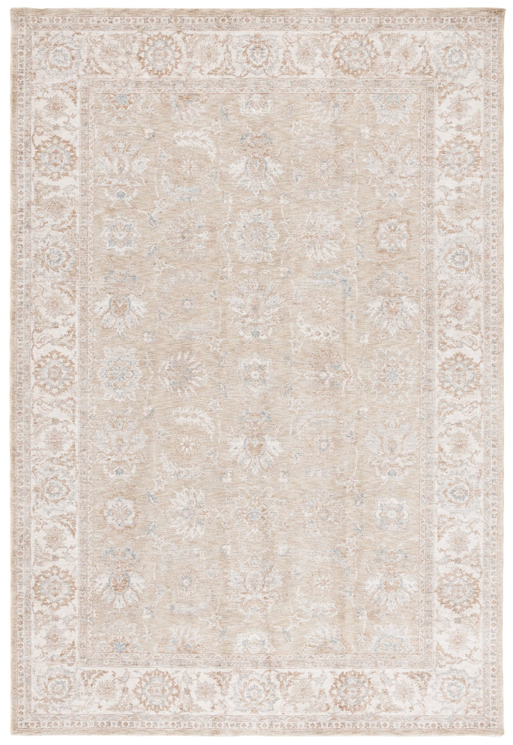 Safavieh Marigold Traditional Area Rug - Luxurious Soft Polyester, Elegant Patterns For Timeless Home Décor Light Grey ,Beige Polyester Mrg130f-10