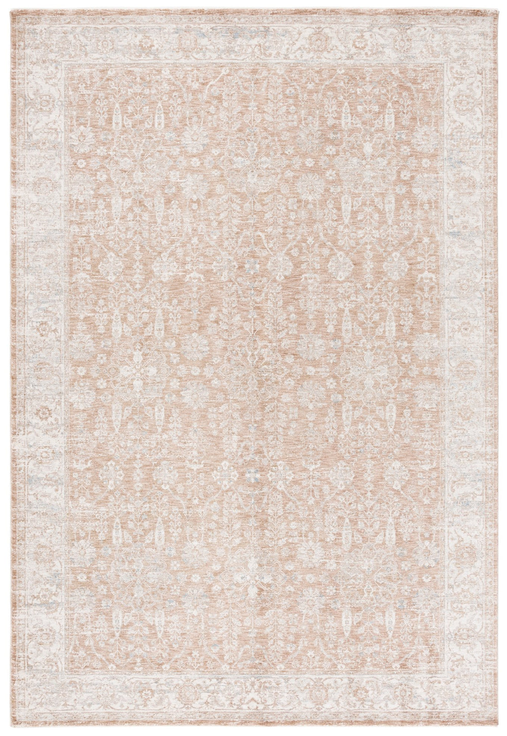 Safavieh Marigold Elegant Area Rug - Luxurious Floral Design In Warm Brown And Ivory For Your Home Decor Light Brown ,Ivory Polyester Mrg136t-10