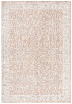 Safavieh Marigold Elegant Area Rug - Luxurious Floral Design In Warm Brown And Ivory For Your Home Decor Light Brown ,Ivory Polyester Mrg136t-10