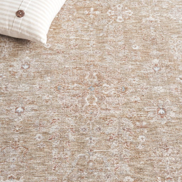 Safavieh Marigold Elegant Area Rug - Luxurious Floral Design In Warm Brown And Ivory For Your Home Decor Light Green ,Ivory Polyester Mrg136y-10