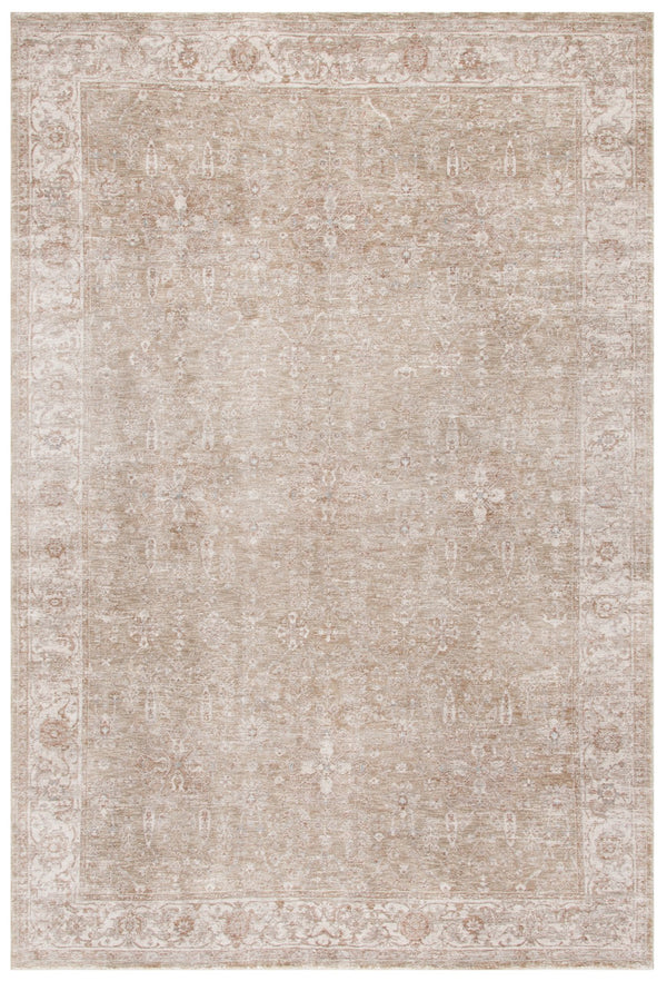 Safavieh Marigold Elegant Area Rug - Luxurious Floral Design In Warm Brown And Ivory For Your Home Decor Light Green ,Ivory Polyester Mrg136y-10