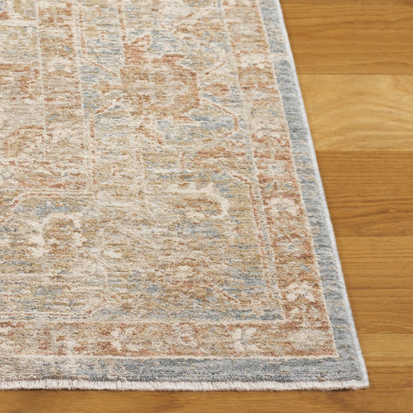 Safavieh Marigold Luxurious Power-loomed Area Rug - Timeless Design, Cozy Comfort For Elegant Interiors Blue ,Beige Polyester Mrg140m-8