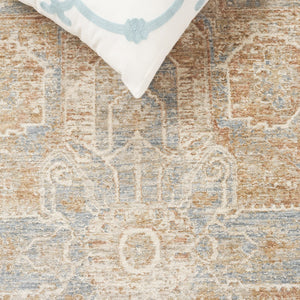 Safavieh Marigold Luxurious Power-loomed Area Rug - Timeless Design, Cozy Comfort For Elegant Interiors Blue ,Beige Polyester Mrg140m-8