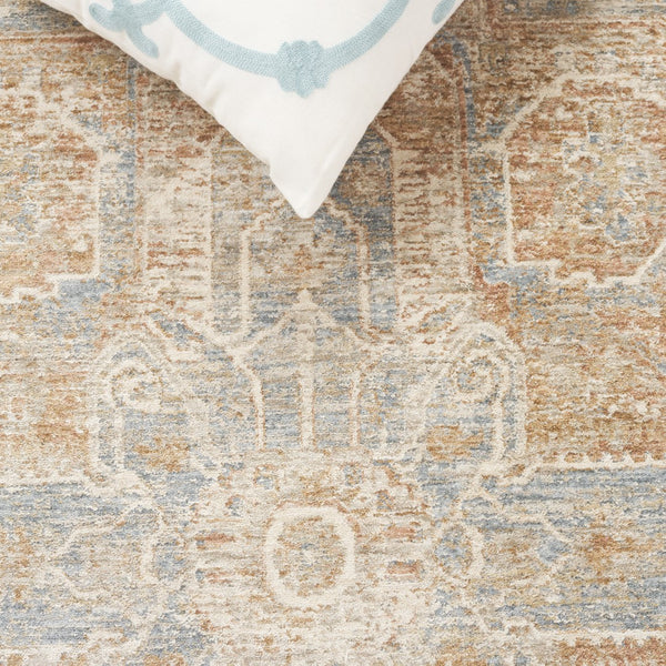 Safavieh Marigold Luxurious Power-loomed Area Rug - Timeless Design, Cozy Comfort For Elegant Interiors Blue ,Beige Polyester Mrg140m-8