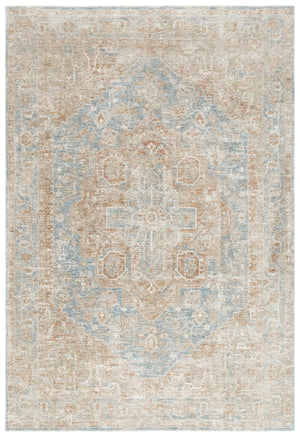 Safavieh Marigold Luxurious Power-loomed Area Rug - Timeless Design, Cozy Comfort For Elegant Interiors Blue ,Beige Polyester Mrg140m-8