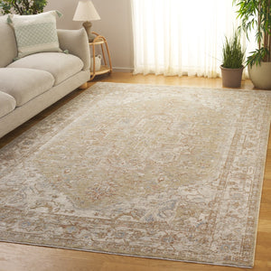 Safavieh Marigold Luxurious Power-loomed Area Rug - Timeless Design, Cozy Comfort For Elegant Interiors Light Green ,Grey Polyester Mrg140y-10