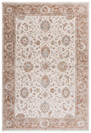 Safavieh Marigold Traditional Area Rug - Luxurious Power Loomed Design, Elegant Floral Motifs For Timeless Charm Ivory ,Rust Polyester Mrg142a-8