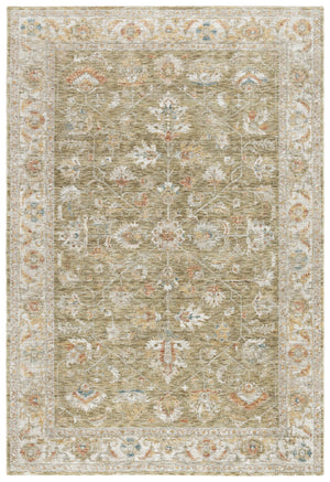 Safavieh Marigold Traditional Floral Area Rug 9X12 In Green & Grey, Low-Profile 3/8" Pile, Durable Power-Loomed MRG144Y-9