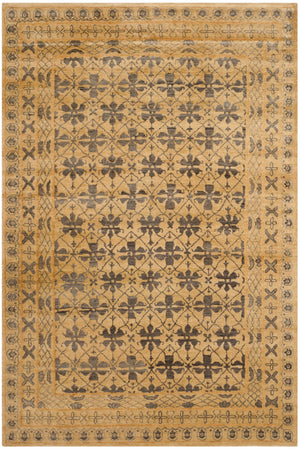 Safavieh Marrakesh Exquisite Handmade Tibetan Wool Rug – Timeless Elegance For Your Luxurious Living Space Ivory ,Blue Wool Pile Mrk124b-10