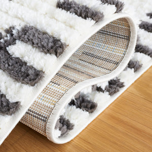 Safavieh Marrakesh 304 Power Loomed  Rug Ivory / Dark Grey MRK304A-9