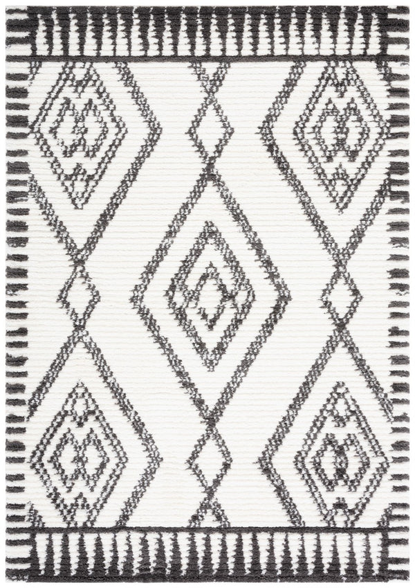 Safavieh Marrakesh 304 Power Loomed  Rug Ivory / Dark Grey MRK304A-9