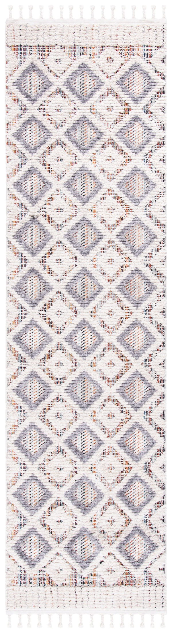 Safavieh Marrakesh Area Rug – Luxurious Bohemian Design With Geometric Patterns For Stylish Home Decor Grey ,Multi Polyester Mrk523d-5r