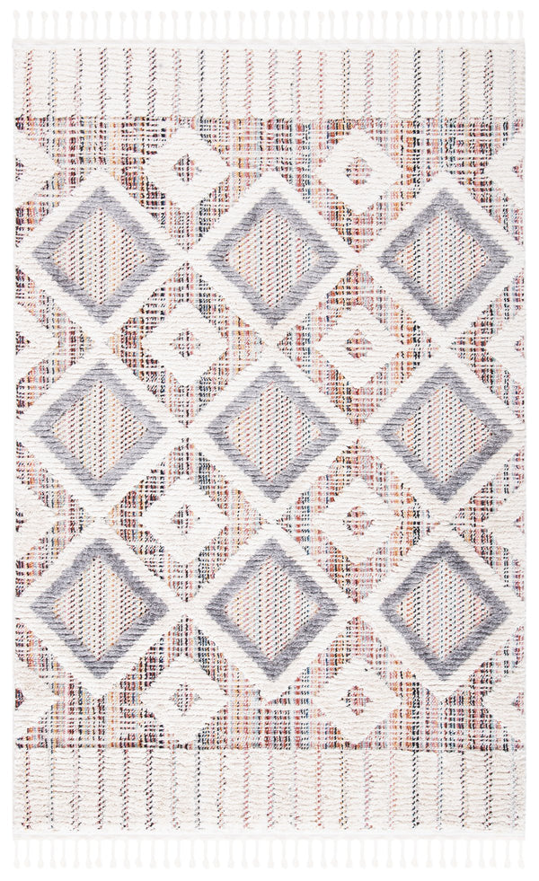 Safavieh Marrakesh Area Rug – Luxurious Bohemian Design With Geometric Patterns For Stylish Home Decor Grey ,Multi Polyester Mrk523d-5r