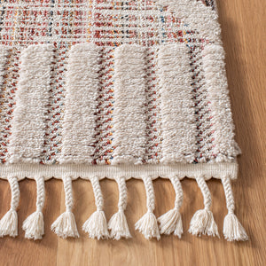 Safavieh Marrakesh Area Rug – Luxurious Bohemian Design With Geometric Patterns For Stylish Home Decor Grey ,Multi Polyester Mrk523d-5r