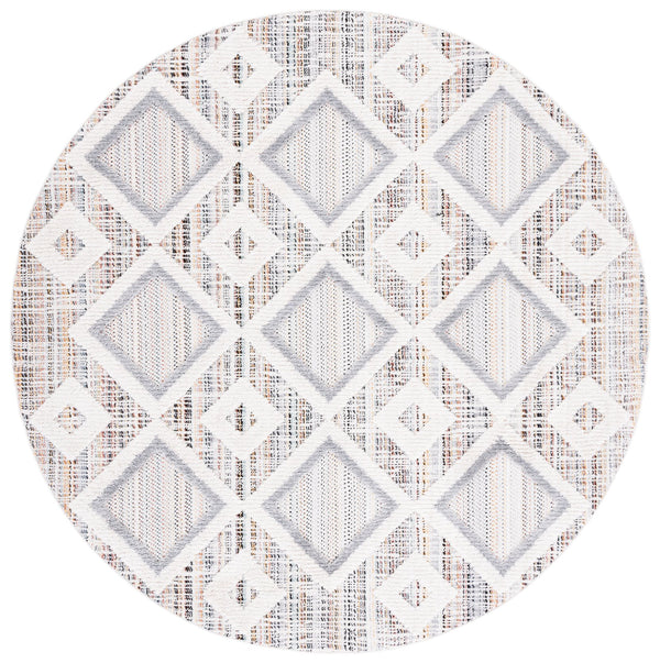 Safavieh Marrakesh Area Rug – Luxurious Bohemian Design With Geometric Patterns For Stylish Home Decor Grey ,Multi Polyester Mrk523d-5r