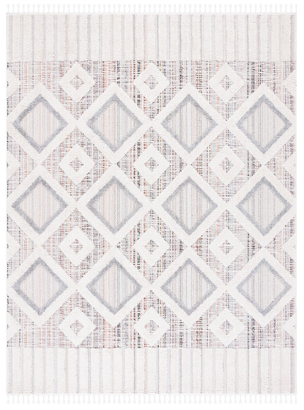 Safavieh Marrakesh Area Rug – Luxurious Bohemian Design With Geometric Patterns For Stylish Home Decor Grey ,Multi Polyester Mrk523d-5r