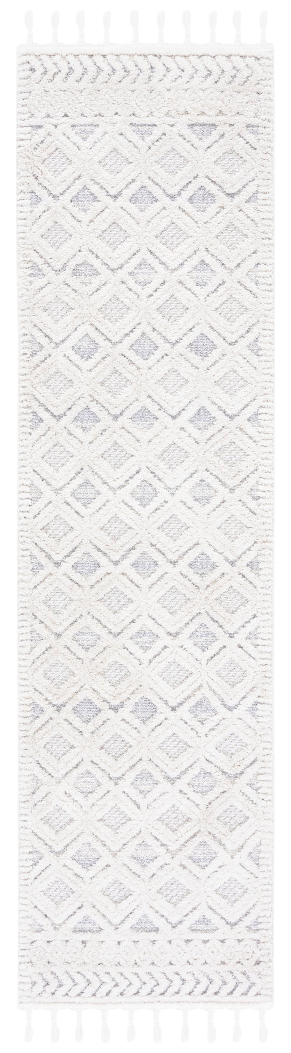 Safavieh Marrakech Beige And Grey Geometric Area Rug - 6'6" X 9' Soft, Stylish, Durable For Modern Homes Beige ,Grey Polyester Mrk566b-6