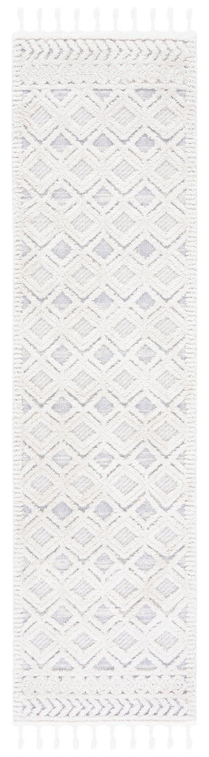 Safavieh Marrakech Beige And Grey Geometric Area Rug - 6'6" X 9' Soft, Stylish, Durable For Modern Homes Beige ,Grey Polyester Mrk566b-6