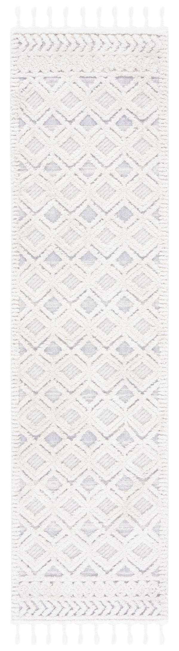 Safavieh Marrakech Beige And Grey Geometric Area Rug - 6'6" X 9' Soft, Stylish, Durable For Modern Homes Beige ,Grey Polyester Mrk566b-6