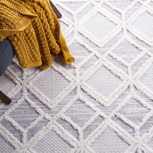 Safavieh Marrakech Beige And Grey Geometric Area Rug - 6'6" X 9' Soft, Stylish, Durable For Modern Homes Beige ,Grey Polyester Mrk566b-6