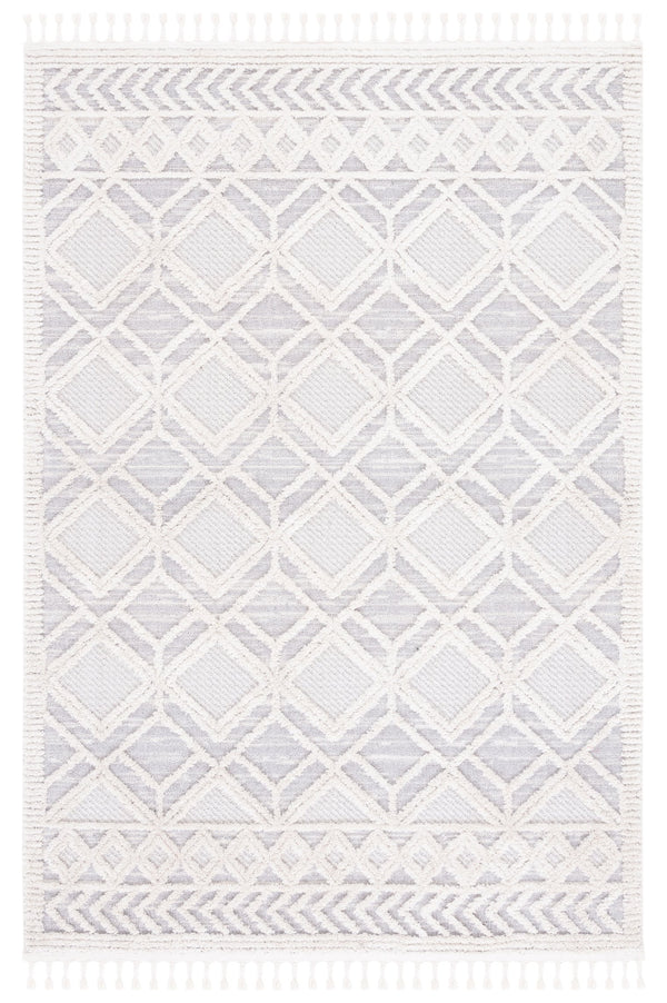 Safavieh Marrakech Beige And Grey Geometric Area Rug - 6'6" X 9' Soft, Stylish, Durable For Modern Homes Beige ,Grey Polyester Mrk566b-6