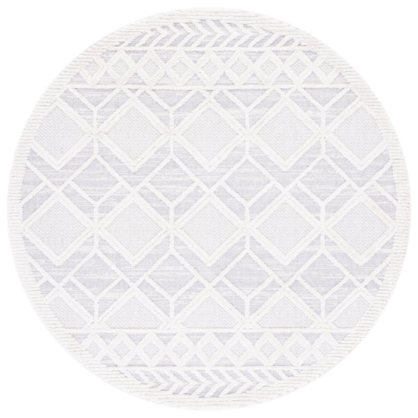 Safavieh Marrakech Beige And Grey Geometric Area Rug - 6'6" X 9' Soft, Stylish, Durable For Modern Homes Beige ,Grey Polyester Mrk566b-6