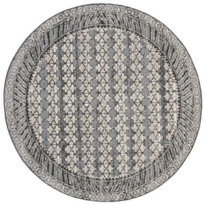 Safavieh Marrakesh Bohemian Area Rug – Elegant Turkish Design With Oeko-tex Certified Quality For Your Home Navy ,Grey Polypropylene Pile Mrk749n-4