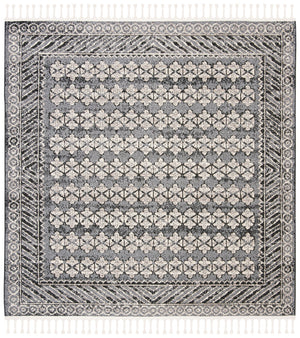 Safavieh Marrakesh Bohemian Area Rug – Elegant Turkish Design With Oeko-tex Certified Quality For Your Home Navy ,Grey Polypropylene Pile Mrk749n-4