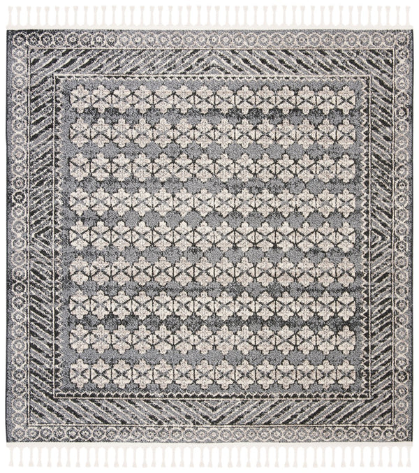 Safavieh Marrakesh Bohemian Area Rug – Elegant Turkish Design With Oeko-tex Certified Quality For Your Home Navy ,Grey Polypropylene Pile Mrk749n-4