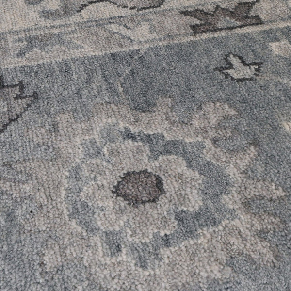 Amer Rugs Marlow Hand-knotted Area Rug With Floral Motifs, Perfect For Modern American Home Decor Style Blue Wool, Raw Handspun Silk Mrl20203