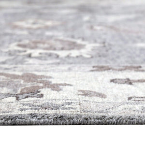 Amer Rugs Marlow Hand-knotted Area Rug With Floral Motifs, Perfect For Modern American Home Decor Style Blue Wool, Raw Handspun Silk Mrl20203