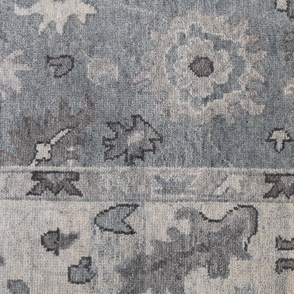 Amer Rugs Marlow Hand-knotted Area Rug With Floral Motifs, Perfect For Modern American Home Decor Style Blue Wool, Raw Handspun Silk Mrl20203