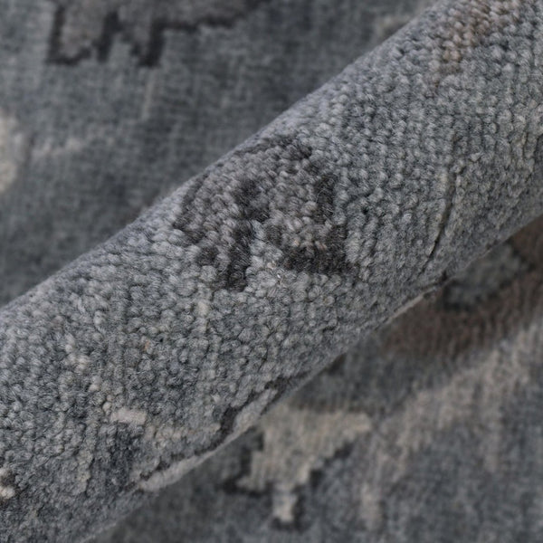 Amer Rugs Marlow Hand-knotted Area Rug With Floral Motifs, Perfect For Modern American Home Decor Style Blue Wool, Raw Handspun Silk Mrl20203