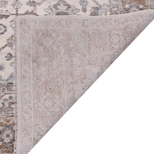 Amer Rugs Marlow Hand-knotted Area Rug With Floral Motifs, Perfect For Modern American Home Decor Style Ivory Wool, Raw Handspun Silk Mrl30912
