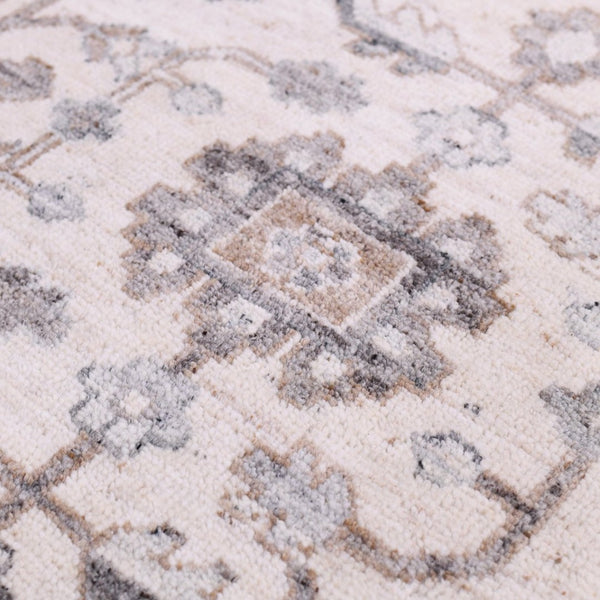 Amer Rugs Marlow Hand-knotted Area Rug With Floral Motifs, Perfect For Modern American Home Decor Style Ivory Wool, Raw Handspun Silk Mrl30912