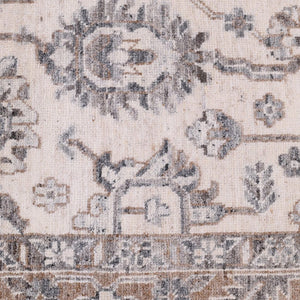 Amer Rugs Marlow Hand-knotted Area Rug With Floral Motifs, Perfect For Modern American Home Decor Style Ivory Wool, Raw Handspun Silk Mrl30912