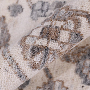 Amer Rugs Marlow Hand-knotted Area Rug With Floral Motifs, Perfect For Modern American Home Decor Style Ivory Wool, Raw Handspun Silk Mrl30912