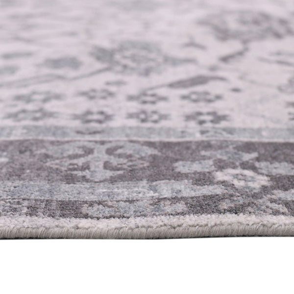 Amer Rugs Marlow Hand-knotted Area Rug With Floral Motifs, Perfect For Modern American Home Decor Style Light Gray Wool, Raw Handspun Silk Mrl70203