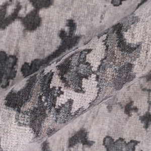 Amer Rugs Marlow Hand-knotted Area Rug With Floral Motifs, Perfect For Modern American Home Decor Style Light Gray Wool, Raw Handspun Silk Mrl70203