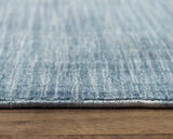 Rizzy Meridian MRN981 Hand Loomed Tone on Tone Recycled Polyester Rug Dk. Blue 8'9" x 11'9"