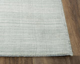 Rizzy Meridian MRN982 Hand Loomed Tone on Tone Recycled Polyester Rug Silver 8'9" x 11'9"