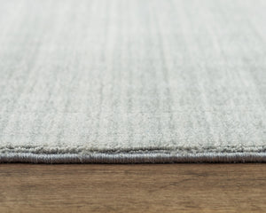 Rizzy Meridian MRN982 Hand Loomed Tone on Tone Recycled Polyester Rug Silver 8'9" x 11'9"