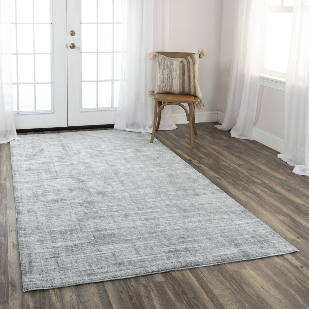 Rizzy Meridian MRN983 Hand Loomed Tone on Tone Recycled Polyester Rug Lt. Blue 8'9" x 11'9"