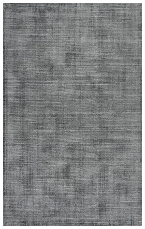 Rizzy Meridian MRN984 Hand Loomed Tone on Tone Recycled Polyester Rug Dk. Gray 8'9" x 11'9"