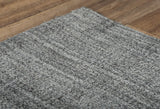Rizzy Meridian MRN984 Hand Loomed Tone on Tone Recycled Polyester Rug Dk. Gray 8'9" x 11'9"