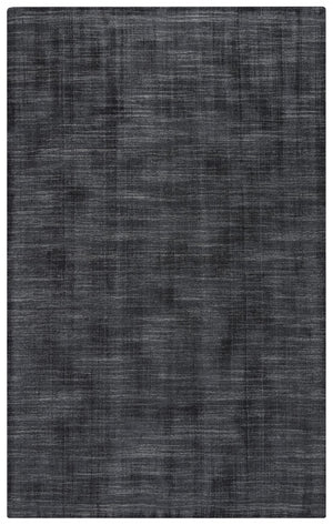 Rizzy Meridian MRN985 Hand Loomed Tone on Tone Recycled Polyester Rug Charcoal 8'9" x 11'9"