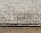 Rizzy Meridian MRN986 Hand Loomed Tone on Tone Recycled Polyester Rug Beige 8'9" x 11'9"