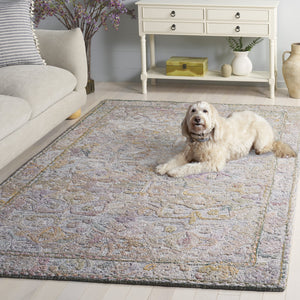 Safavieh Marquee Runner Rug - Hand-tufted Traditional Design For Hallways, Entryways, And Cozy Spaces Green ,Ivory Polyester Pile Mrq103y-5