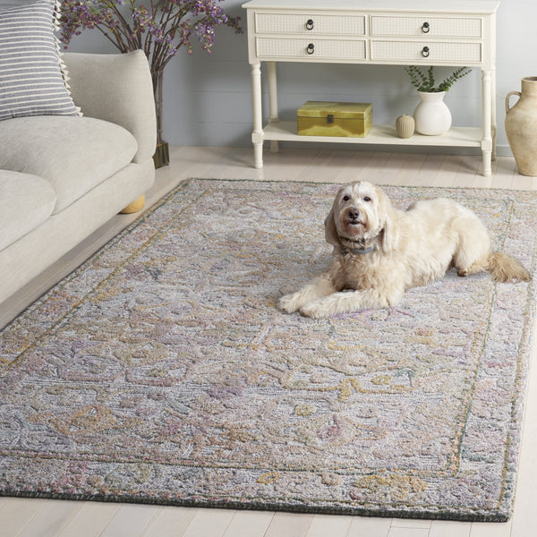 Safavieh Marquee Runner Rug - Hand-tufted Traditional Design For Hallways, Entryways, And Cozy Spaces Green ,Ivory Polyester Pile Mrq103y-5