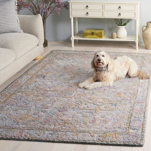 Safavieh Marquee Elegant Area Rug In Timeless Design - Hand Tufted Comfort For Cozy Living Spaces Green ,Ivory Polyester Pile Mrq103y-4
